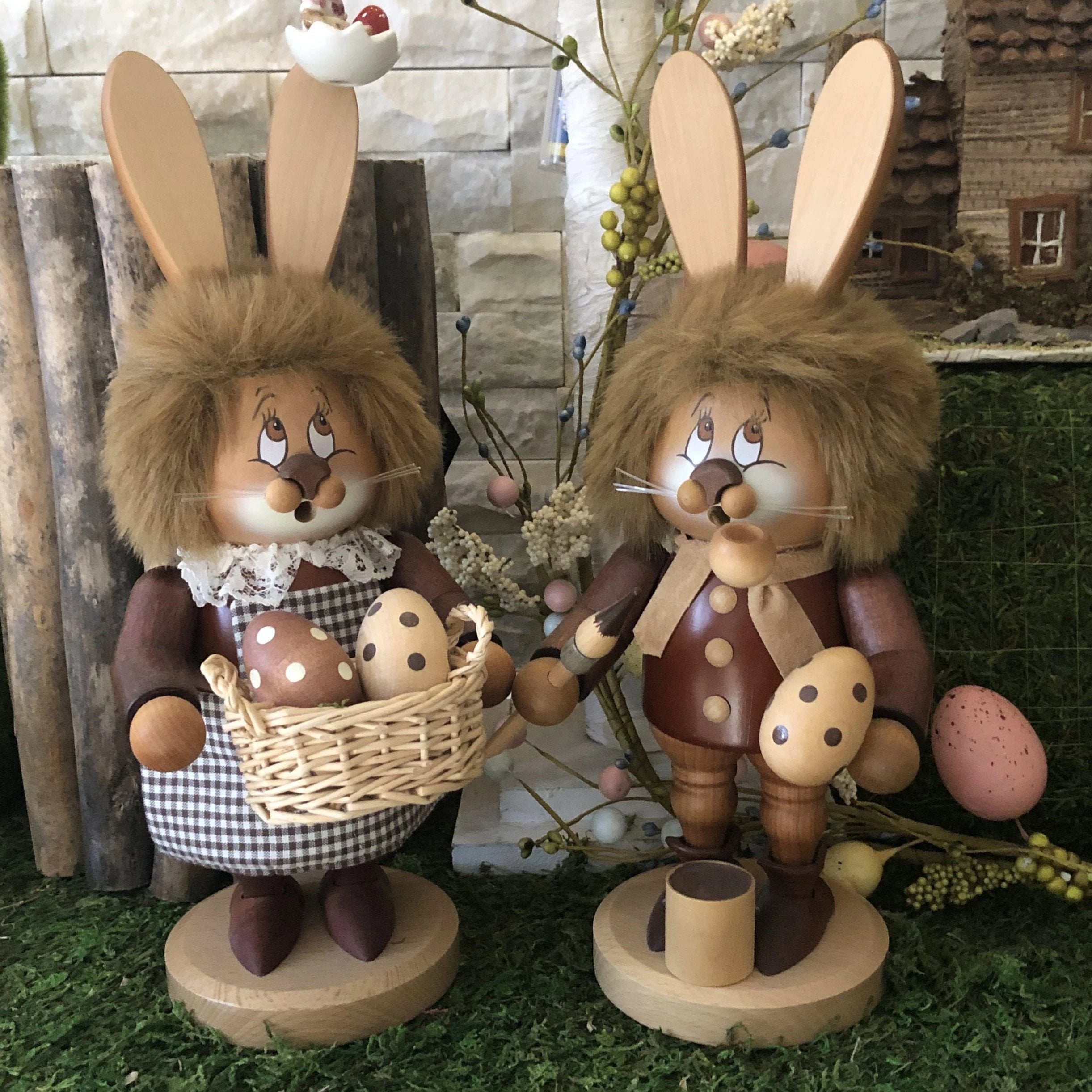 Easter Incense Burner - Collector's Edition - Lady Bunny with Basket